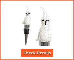 Glass Ghost Halloween Wine Bottle Stopper