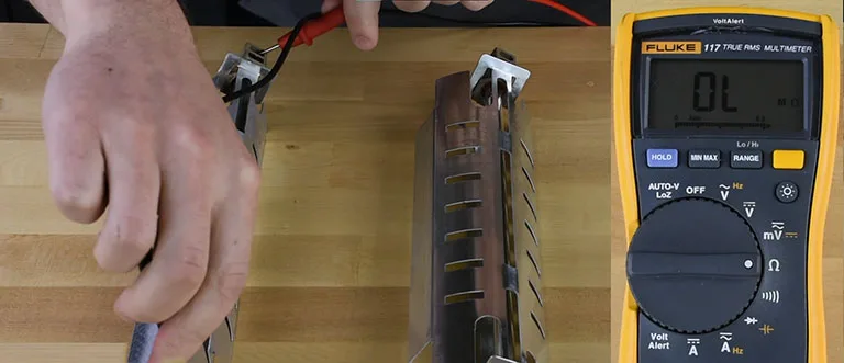 Check the Defrost Heater Using the Multimeter Check the Defrost Heater Using the Multimeter