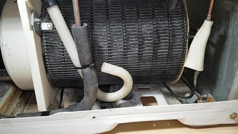 Clogged Up Condenser Coils Clogged Up Condenser Coils