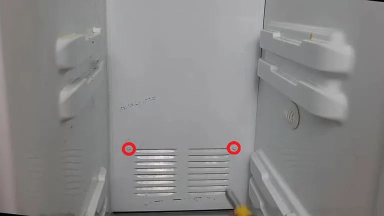 Remove the Evaporator Panel at the Back Remove the Evaporator Panel at the Back